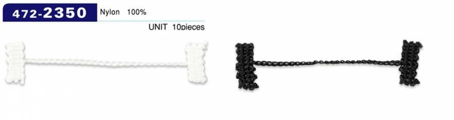 472-2350 Dây Cài Khuy Chặn Vải Lót, Loại Dây Xích, Tổng Chiều Dài 65mm (Số Lượng 10)