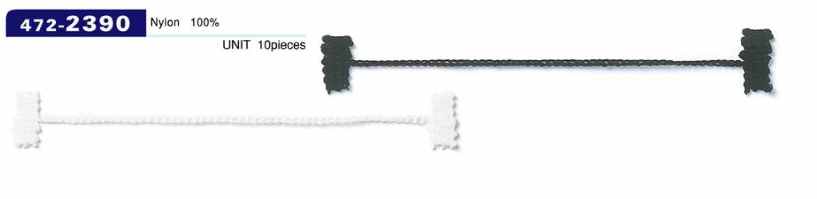 472-2390 Dây Cài Khuy Cố định Vải Lót, Kiểu Dây Xích, Tổng Chiều Dài 102mm (Số Lượng 10)