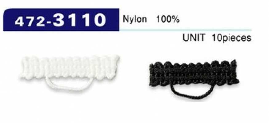 472-3110 Dây Cài Khuy Kiểu Dây Bện, Dạng Ngang 25mm (Số Lượng 10)