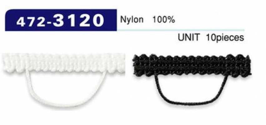 472-3120 Dây Cài Khuy Kiểu Dây Bện, Dạng Ngang, 33mm (Số Lượng: 10)