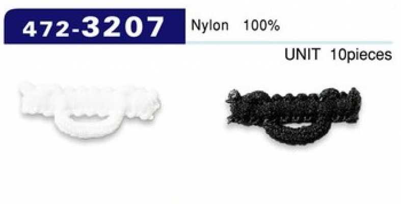 472-3207 Dây Cài Khuy Loại Nylon Woolly, Dạng Ngang 22mm (Số Lượng 10)