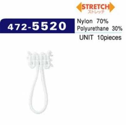 472-5520 Dây Cài Khuy Loại Spandex Cỡ Lớn (10 Cái)