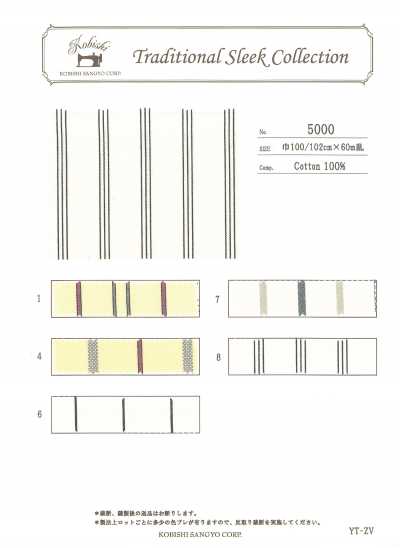 5000 Vải Sley Sọc (60/2 Chỉ đôi)