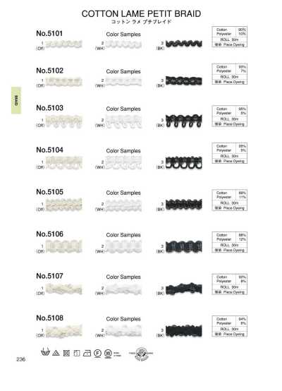 5104 Dây Bện Nhỏ Cotton Kim Tuyến (Khoảng 10MM)