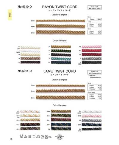 5310-D Dây Xoắn Rayon