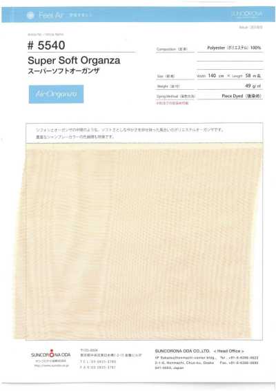 5540 Vải Organdy Siêu Mềm