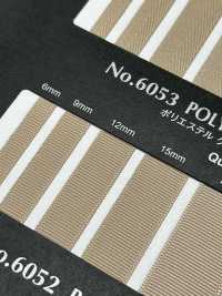 6053 Ruy Băng Ruy Băng Gân Sần Polyester (Loại Phẳng)[Ruy Băng, Băng, Dây] ROSE BRAND (Marushin) Ảnh phụ