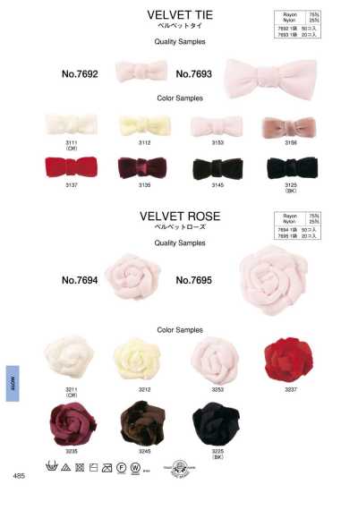 7692 Cà Vạt Nhung Velvet