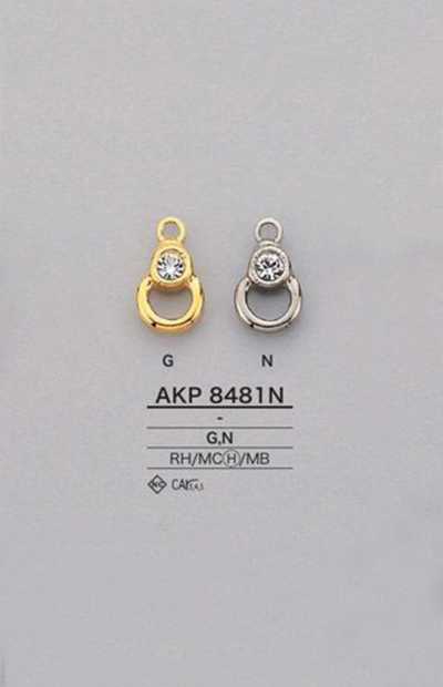 AKP8481N Điểm Dây Khóa Kéo đính đá Rhinestone (Tay Kéo Phéc Mơ Tuya)