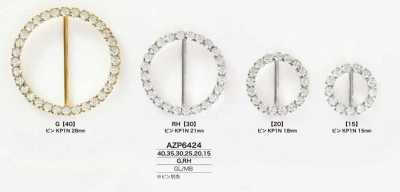 AZP6424 Khóa Bằng Thủy Tinh/đồng Mặt Thắt Lưng