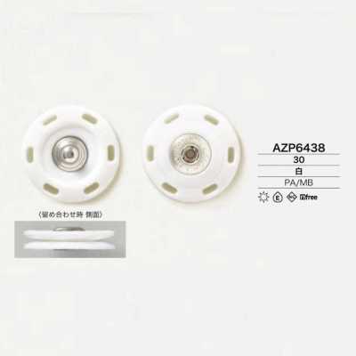 AZP6438 Cúc Cúc Bấm Nylon/đồng Thau