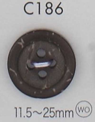 C186 Cúc 4 Lỗ Bằng Gỗ Tự Nhiên
