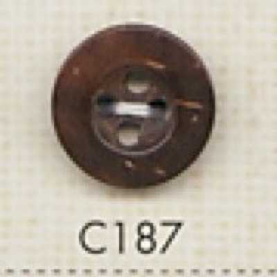 C187 Cúc Gỗ Tự Nhiên 4 Lỗ