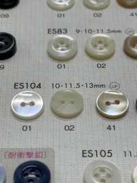 ES104 NÚT DAIYA Cúc Polyester Giống Vỏ Trai/sò/xà Cừ DAIYA BUTTON Ảnh phụ