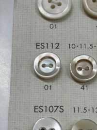 ES112 NÚT DAIYA 2 Lỗ Cúc Polyester Vỏ Trai/sò/xà Cừ DAIYA BUTTON Ảnh phụ