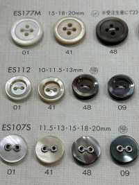 ES112 NÚT DAIYA 2 Lỗ Cúc Polyester Vỏ Trai/sò/xà Cừ DAIYA BUTTON Ảnh phụ