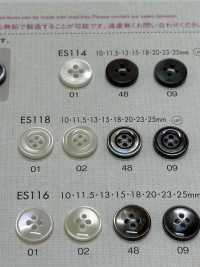 ES118 NÚT DAIYA Cúc Polyester Giống Vỏ Trai/sò/xà Cừ DAIYA BUTTON Ảnh phụ