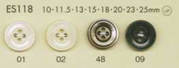 ES118 DAIYA BUTTONS Cúc Polyester Giả Xà Cừ