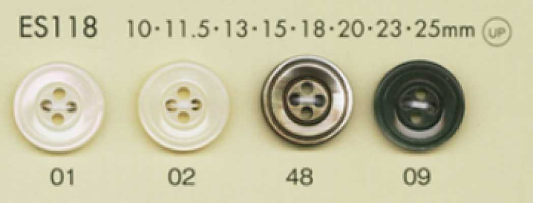 ES118 DAIYA BUTTONS Cúc Polyester Giả Xà Cừ