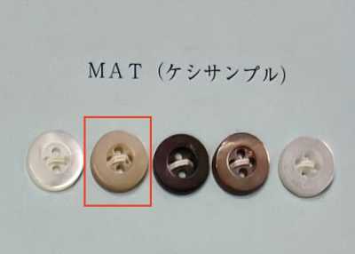 EX200MAT Takase Màu Be, 4 Lỗ Mặt Trước, Cúc Vỏ Trai, Mờ