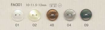 FM301 Cúc Polyester Giả Xà Cừ DAIYA BUTTONS