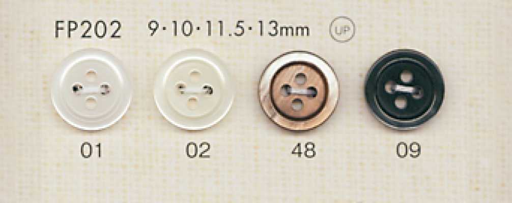 FP202 DAIYA BUTTONS Cúc Polyester Giả Vỏ Trai/sò/xà Cừ