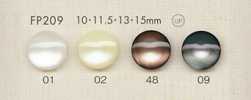 FP209 DAIYA BUTTONS Nút Polyester Kiểu Vỏ Trai/sò/xà Cừ