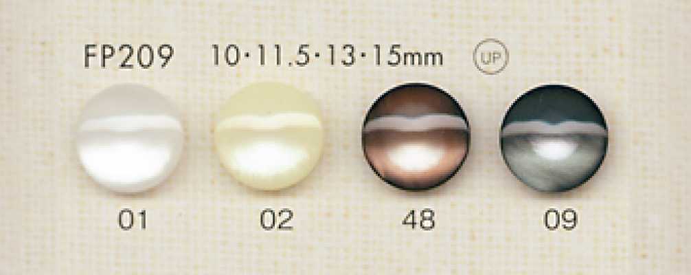 FP209 DAIYA BUTTONS Nút Polyester Kiểu Vỏ Trai/sò/xà Cừ