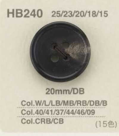 HB240 Cúc 4 Lỗ Mặt Làm Từ Sừng Trâu
