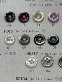 HDE8 NÚT DAIYA Chống Va đập HYPER DURABLE "" Cúc Polyester Giống Vỏ Trai/sò/xà Cừ Series "" DAIYA BUTTON Ảnh phụ