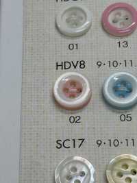 HDV8 NÚT DAIYA Chống Va đập HYPER DURABLE "" Cúc Polyester Giống Vỏ Trai/sò/xà Cừ Series "" DAIYA BUTTON Ảnh phụ