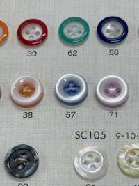 HDV8 NÚT DAIYA Chống Va đập HYPER DURABLE "" Cúc Polyester Giống Vỏ Trai/sò/xà Cừ Series "" DAIYA BUTTON Ảnh phụ