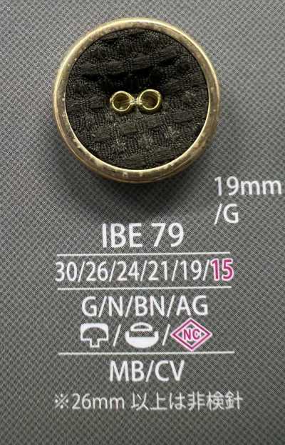 IBE79 Mắt Cáo Eyelet Chân Vít Nấm Cúc Bọc Vải