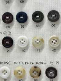 KSB80 Cúc Polyester 4 Lỗ Màu Sắc Trang Nhã Phong Phú DAIYA BUTTON Ảnh phụ