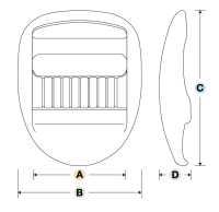LK-U YKK LK-U 20mm~38mm[Mặt Thắt Lưng Và Móc] YKK Ảnh phụ