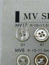 MV17 NÚT DAIYA Cúc Polyester Giống Vỏ Trai/sò/xà Cừ DAIYA BUTTON Ảnh phụ