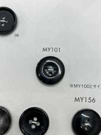 MY101 Cúc 4 Lỗ Kiểu Trâu Nhựa Resin Polyester DAIYA BUTTON Ảnh phụ