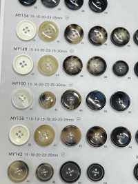 MY101 Cúc 4 Lỗ Kiểu Trâu Nhựa Resin Polyester DAIYA BUTTON Ảnh phụ