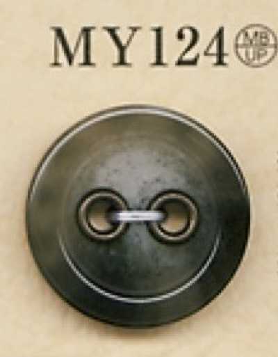 MY124 Cúc 2 Lỗ Bằng Nhựa Resin Polyester/đồng Thau