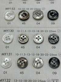 MY130 NÚT DAIYA Cúc Polyester Giống Vỏ Trai/sò/xà Cừ DAIYA BUTTON Ảnh phụ