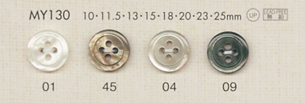 MY130 DAIYA BUTTONS Cúc Polyester Giả Vỏ Trai/sò/xà Cừ