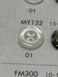 MY132 NÚT DAIYA Cúc Polyester Giống Vỏ Trai/sò/xà Cừ DAIYA BUTTON Ảnh phụ