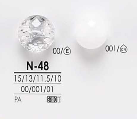 N48 Cúc Cắt Kim Cương Dùng Cho Trong Suốt & Nhuộm Màu