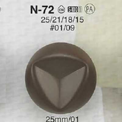 N72 Cúc Chân Vuông Bằng Nhựa Resin Nylon
