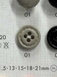 NC1030 Cúc Nylon 4 Lỗ Bằng Nhựa Giống Da Thật DAIYA BUTTON Ảnh phụ