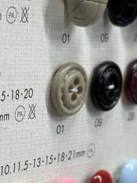 NC1030 Cúc Nylon 4 Lỗ Bằng Nhựa Giống Da Thật DAIYA BUTTON Ảnh phụ