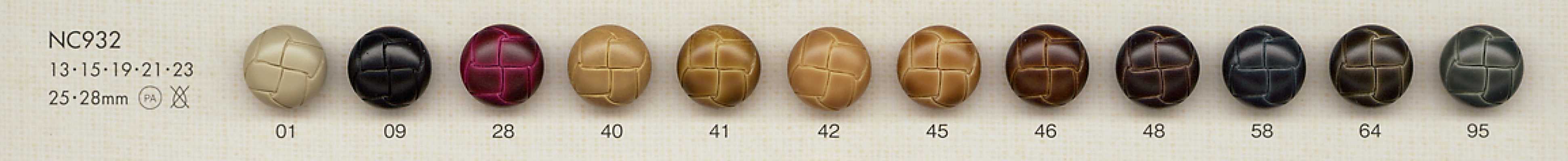 NC932 Cúc Nhựa Nylon Giả Da