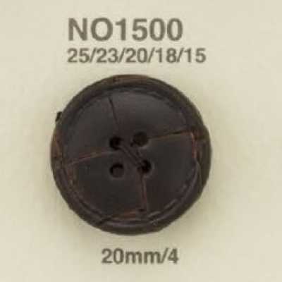 NO1500 Cúc 4 Lỗ Bằng Da