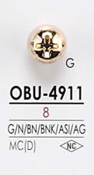 OBU4911 Cúc Kim Loại Họa Tiết ốc Vít