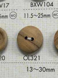 OL321 Cúc 2 Lỗ Bằng Gỗ Chất Liệu Tự Nhiên DAIYA BUTTON Ảnh phụ